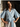 Paola Irish Linen wrap shirt- baby blue