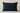 Linen navy rectangle cushion with cream narrow piping edge